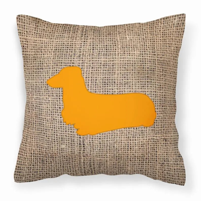 Dog Breed Burlap Fabric Decorative Pillow BearwoodEssentials-Elevated Pet Feeders