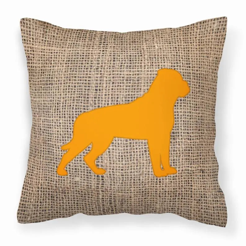 Dog Breed Burlap Fabric Decorative Pillow BearwoodEssentials-Elevated Pet Feeders