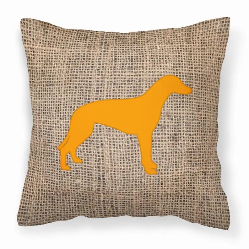 Dog Breed Burlap Fabric Decorative Pillow BearwoodEssentials-Elevated Pet Feeders