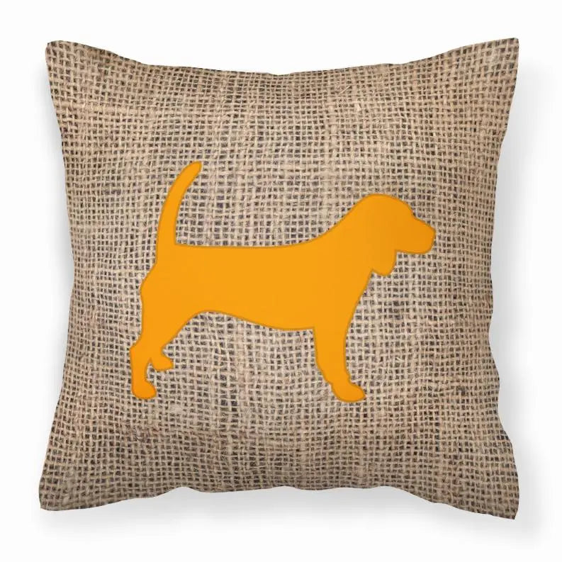 Dog Breed Burlap Fabric Decorative Pillow BearwoodEssentials-Elevated Pet Feeders