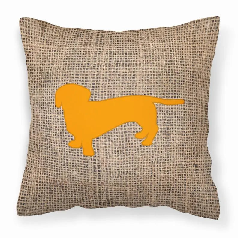 Dog Breed Burlap Fabric Decorative Pillow BearwoodEssentials-Elevated Pet Feeders