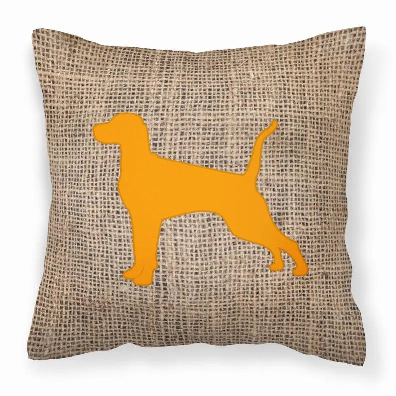 Dog Breed Burlap Fabric Decorative Pillow BearwoodEssentials-Elevated Pet Feeders