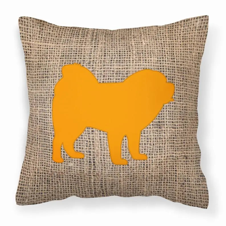 Dog Breed Burlap Fabric Decorative Pillow BearwoodEssentials-Elevated Pet Feeders