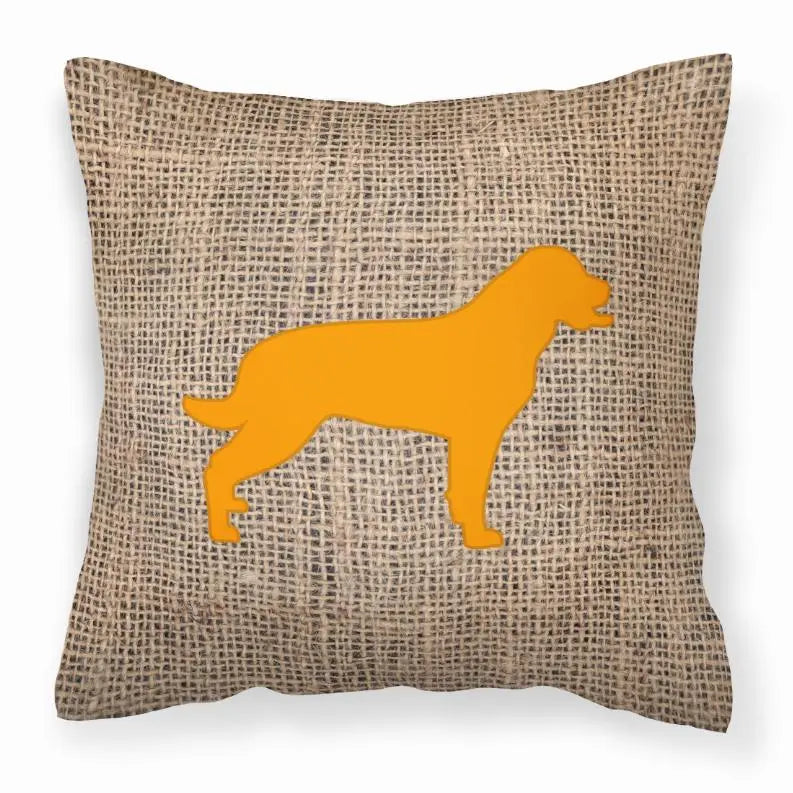 Dog Breed Burlap Fabric Decorative Pillow BearwoodEssentials-Elevated Pet Feeders