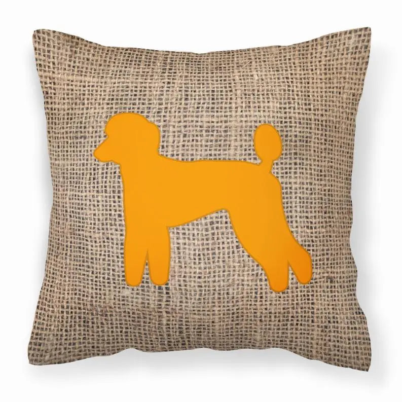 Dog Breed Burlap Fabric Decorative Pillow BearwoodEssentials-Elevated Pet Feeders