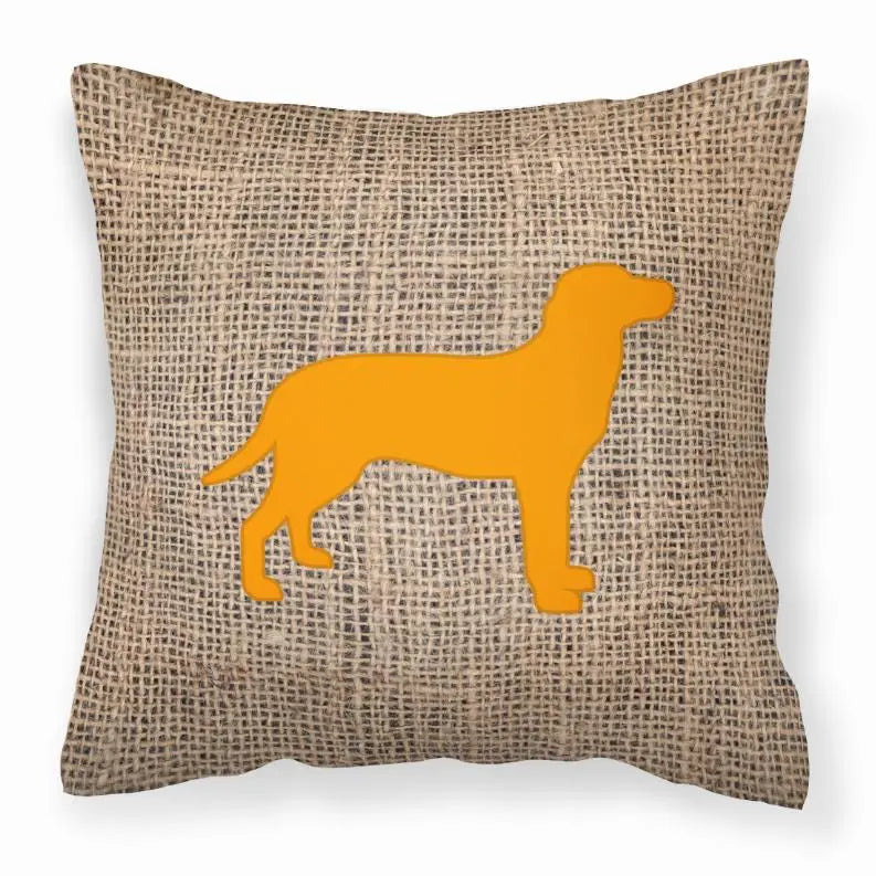 Dog Breed Burlap Fabric Decorative Pillow BearwoodEssentials-Elevated Pet Feeders