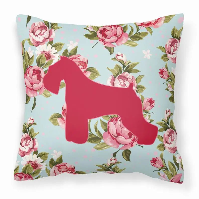 Dog Breed Shabby Chic Fabric Decorative Pillow BearwoodEssentials-Elevated Pet Feeders