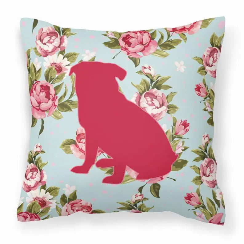 Dog Breed Shabby Chic Fabric Decorative Pillow BearwoodEssentials-Elevated Pet Feeders