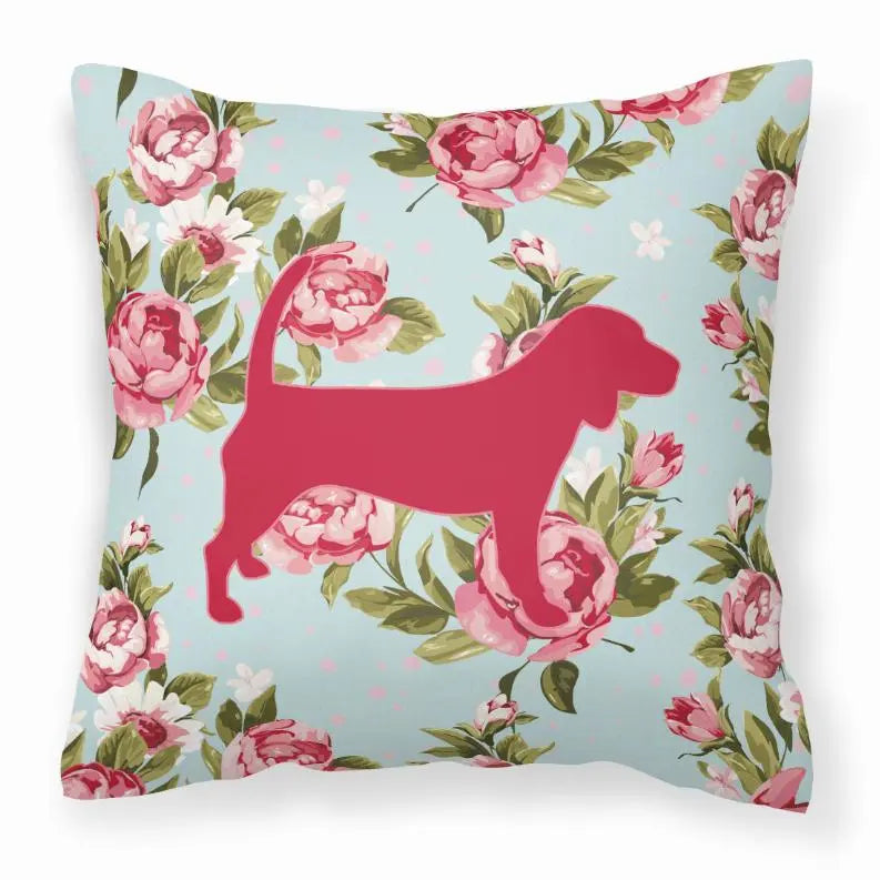 Dog Breed Shabby Chic Fabric Decorative Pillow BearwoodEssentials-Elevated Pet Feeders