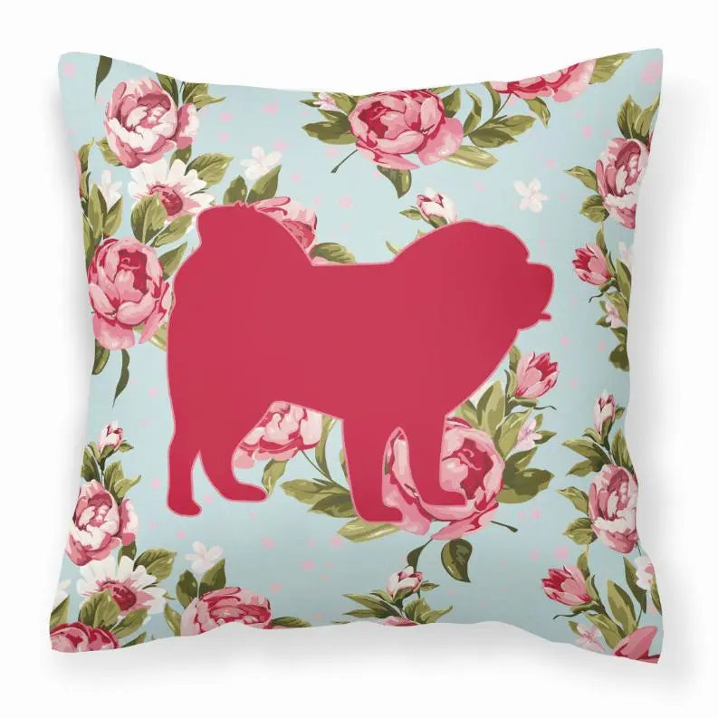 Dog Breed Shabby Chic Fabric Decorative Pillow BearwoodEssentials-Elevated Pet Feeders