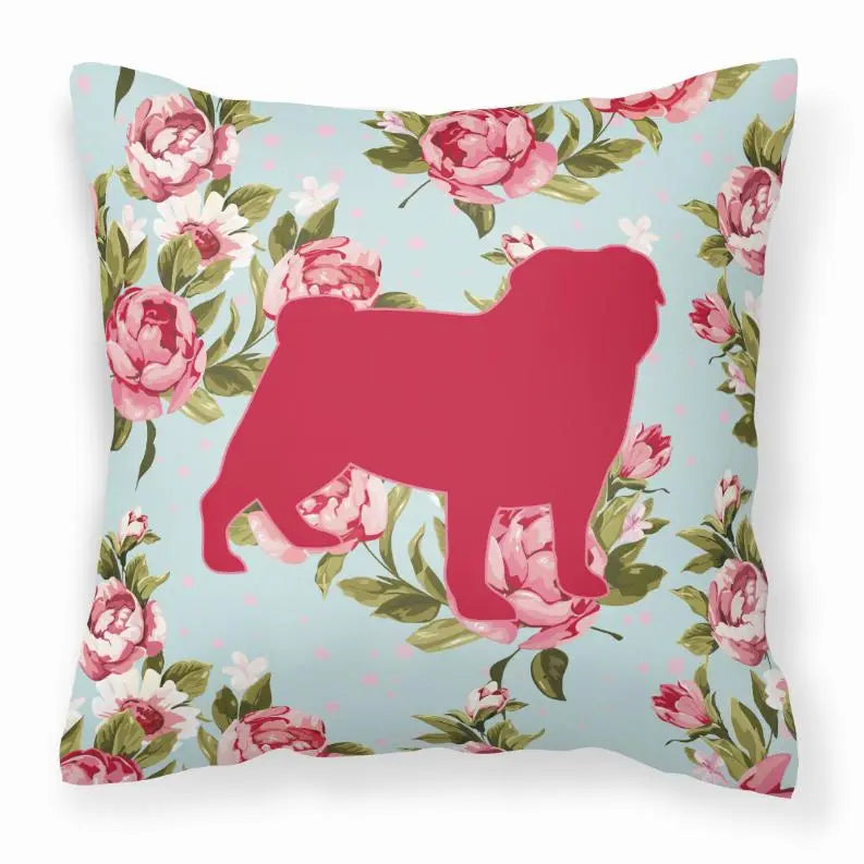 Dog Breed Shabby Chic Fabric Decorative Pillow BearwoodEssentials-Elevated Pet Feeders