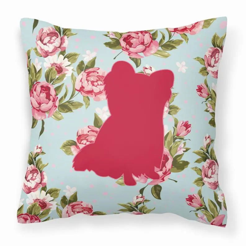 Dog Breed Shabby Chic Fabric Decorative Pillow BearwoodEssentials-Elevated Pet Feeders