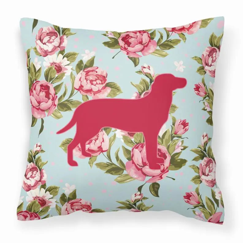 Dog Breed Shabby Chic Fabric Decorative Pillow BearwoodEssentials-Elevated Pet Feeders