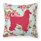 Dog Breed Shabby Chic Fabric Decorative Pillow Carolines Treasures, Inc