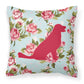 Dog Breed Shabby Chic Fabric Decorative Pillow Carolines Treasures, Inc