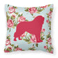 Dog Breed Shabby Chic Fabric Decorative Pillow Carolines Treasures, Inc