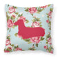 Dog Breed Shabby Chic Fabric Decorative Pillow Carolines Treasures, Inc