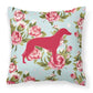 Dog Breed Shabby Chic Fabric Decorative Pillow Carolines Treasures, Inc