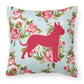 Dog Breed Shabby Chic Fabric Decorative Pillow Carolines Treasures, Inc