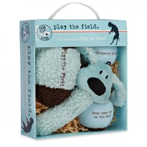 Dog is Good Play the Field 4-Piece Toy Gift Packs BearwoodEssentials-Elevated Pet Feeders