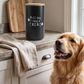 Bamboo Lid Personalized Ceramic Treat Jar - Dog Treat Container BearwoodEssentials-Elevated Pet Feeders