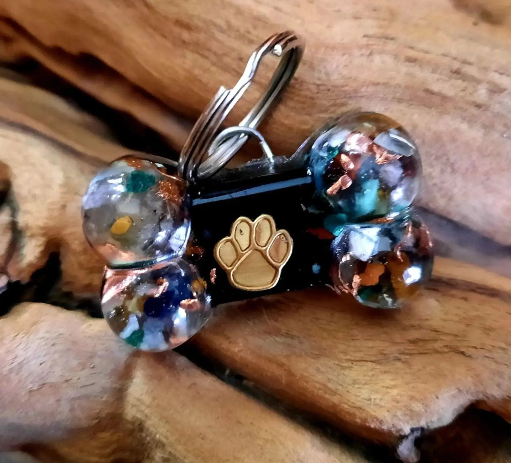 EMF 5G protection Pet Charm DogBone Secret Synergy Stones