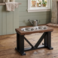 Elevated Dog Bowl, 2 Bowl Classic Farmhouse, Black Bases BearwoodEssentials-Elevated Pet Feeders