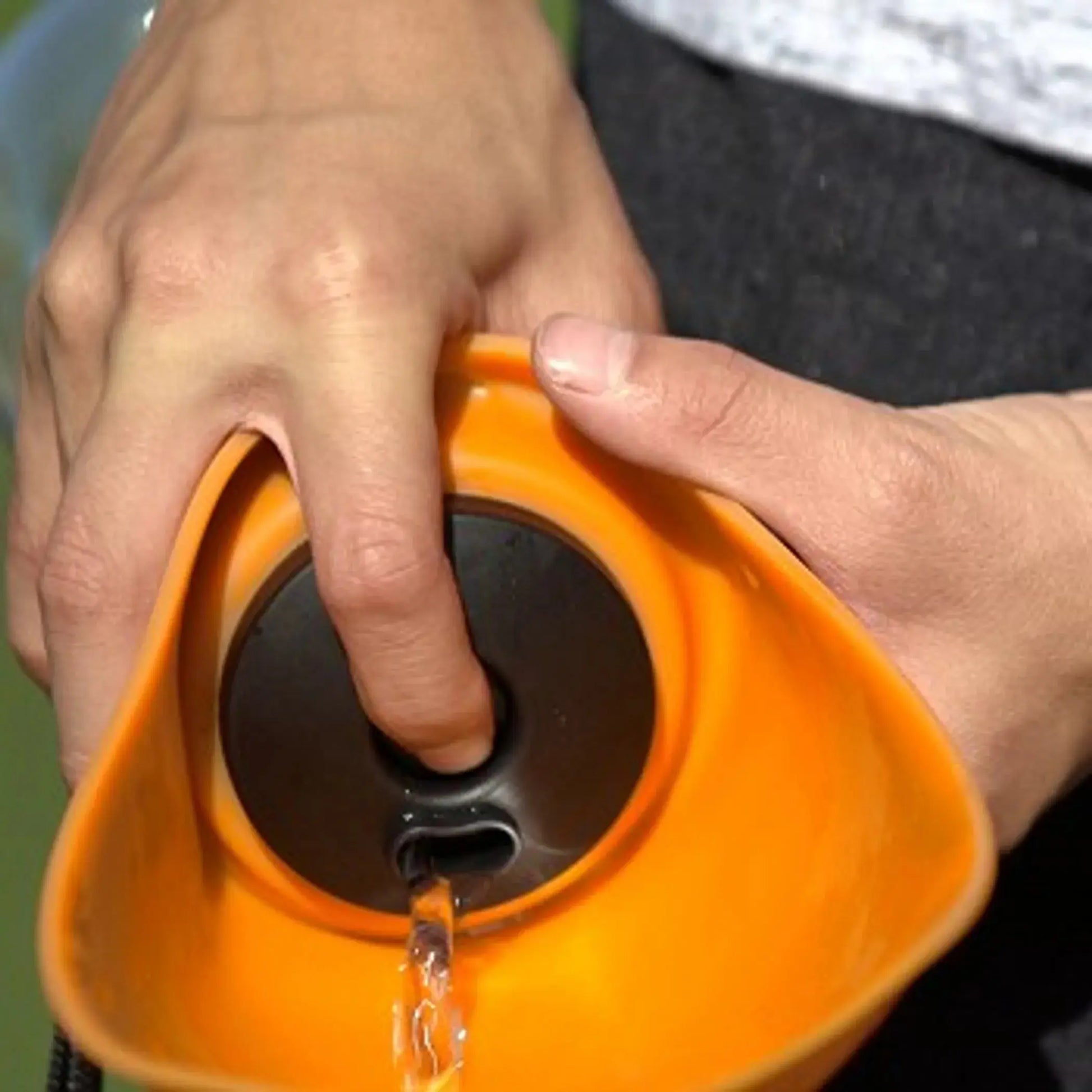 Fold-A-Bowl - Portable Pet Water Bottle and Bowl Flipo