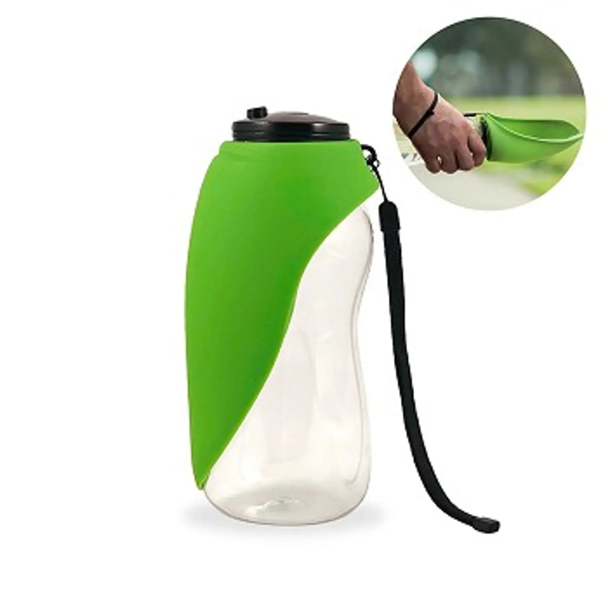 Fold-A-Bowl - Portable Pet Water Bottle and Bowl Flipo