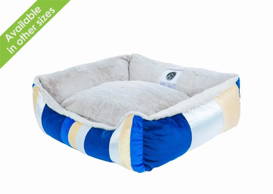 Golden Waves Reversible Pet Bed BearwoodEssentials-Elevated Pet Feeders