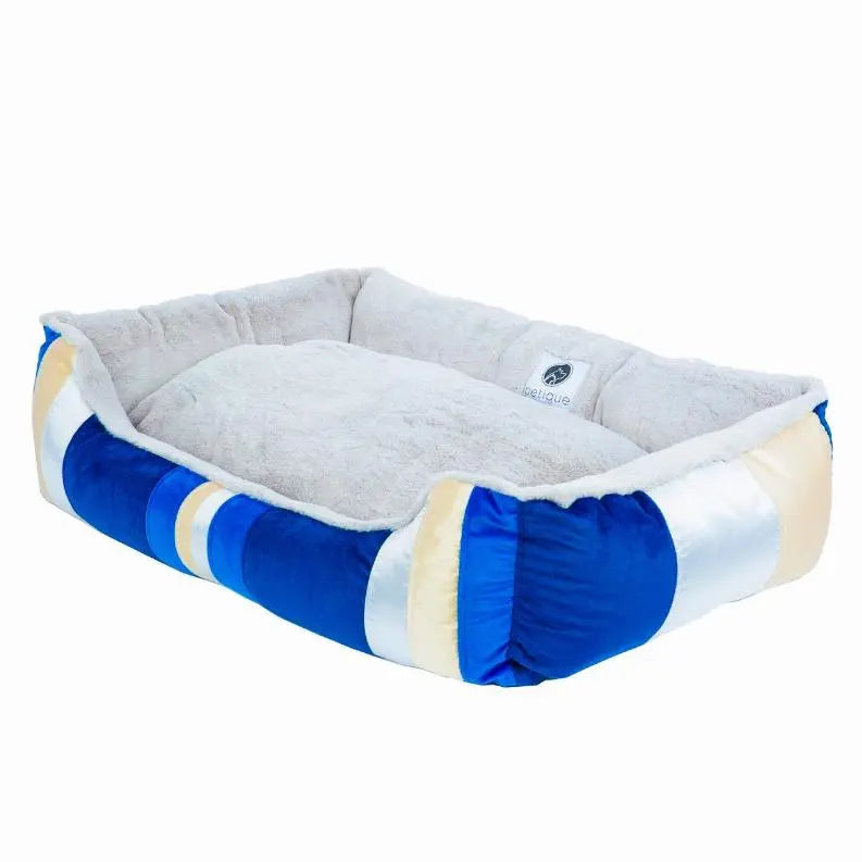 Golden Waves Reversible Pet Bed BearwoodEssentials-Elevated Pet Feeders