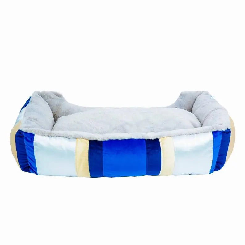 Golden Waves Reversible Pet Bed BearwoodEssentials-Elevated Pet Feeders