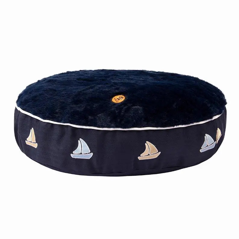 Halo Sailboat Round Dog Bed BearwoodEssentials-Elevated Pet Feeders
