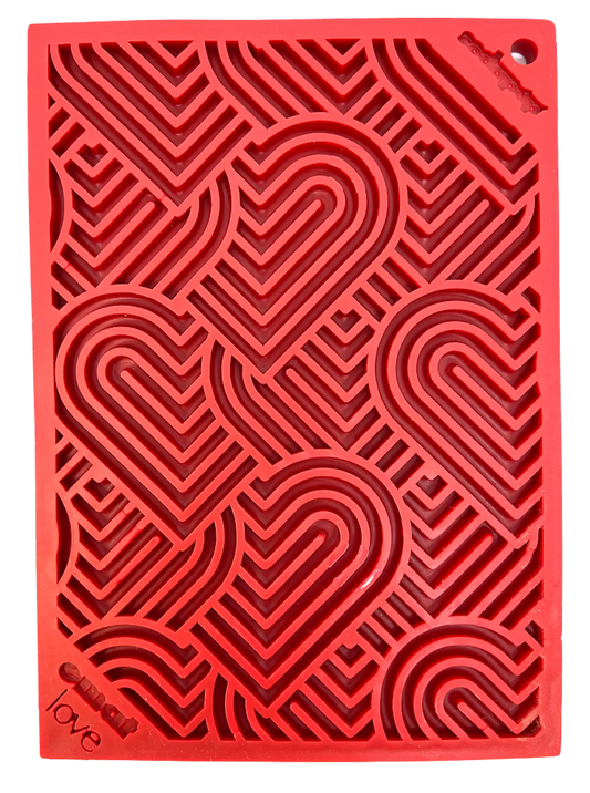 Heart Design "Love" eMat Enrichment Lick Mat SodaPup