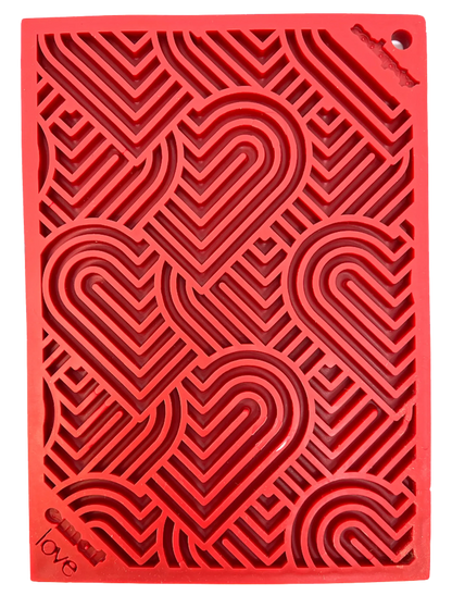 Heart Design "Love" eMat Enrichment Lick Mat SodaPup