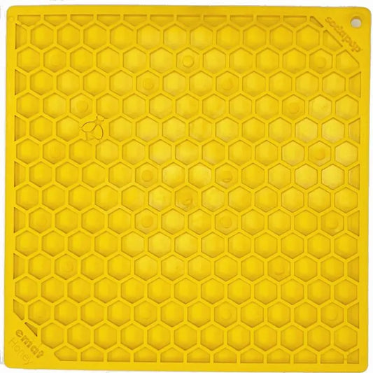 Honeycomb Design Emat Enrichment Lick Mat BearwoodEssentials-Elevated Pet Feeders