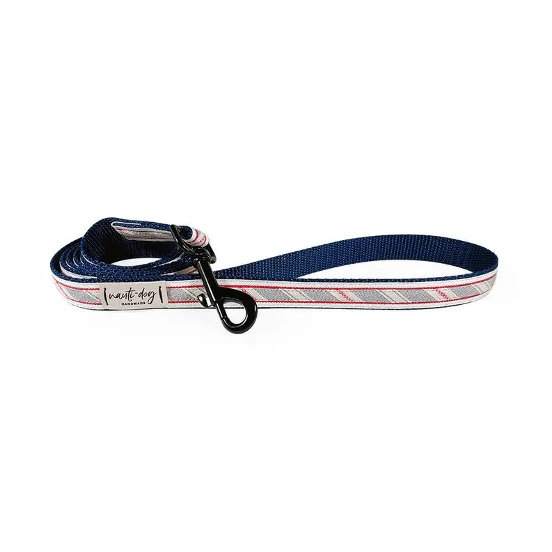 Liberty Patriotic American Woven Stripe Ribbon Dog Leash BearwoodEssentials-Elevated Pet Feeders