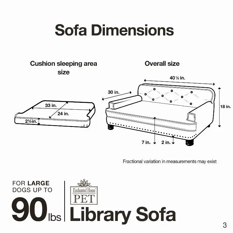 Library Sofa BearwoodEssentials-Elevated Pet Feeders