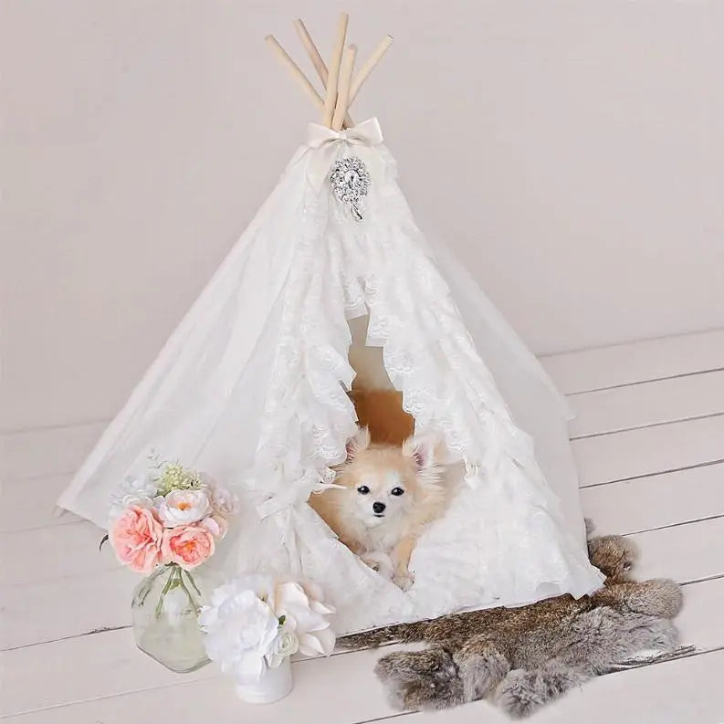 Lullaby Teepee BearwoodEssentials-Elevated Pet Feeders