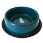 Nonskid Dog Bowl with Cool Gray Dog Silhouette American Pet Supplies