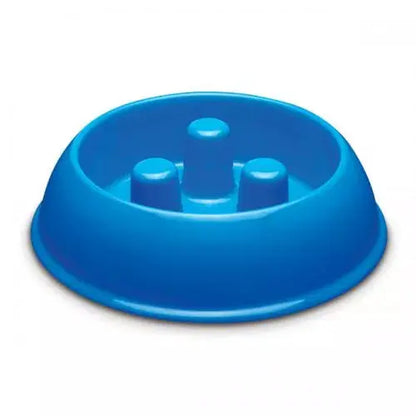 PS Plastic Slow Feeder Bowl 40oz Blue Proselect