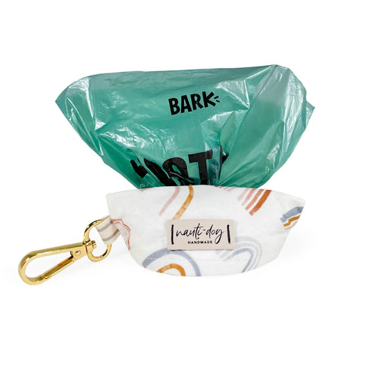 Promise Earthy Boho Rainbow Waste Dog Poop Bag Dispenser Nauti-dog Handmade