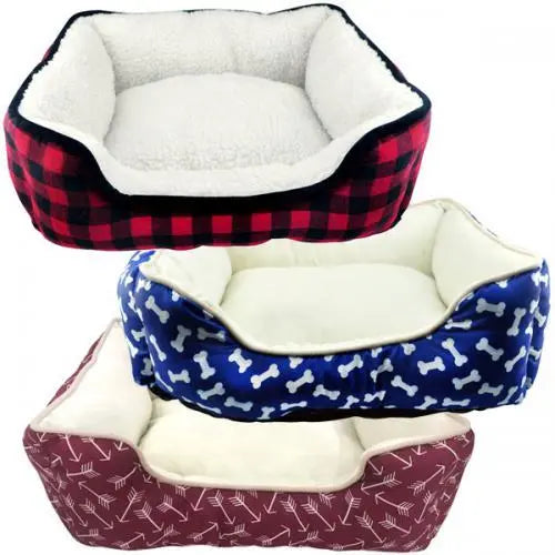 SP 19in Cuddler Bed BearwoodEssentials-Elevated Pet Feeders