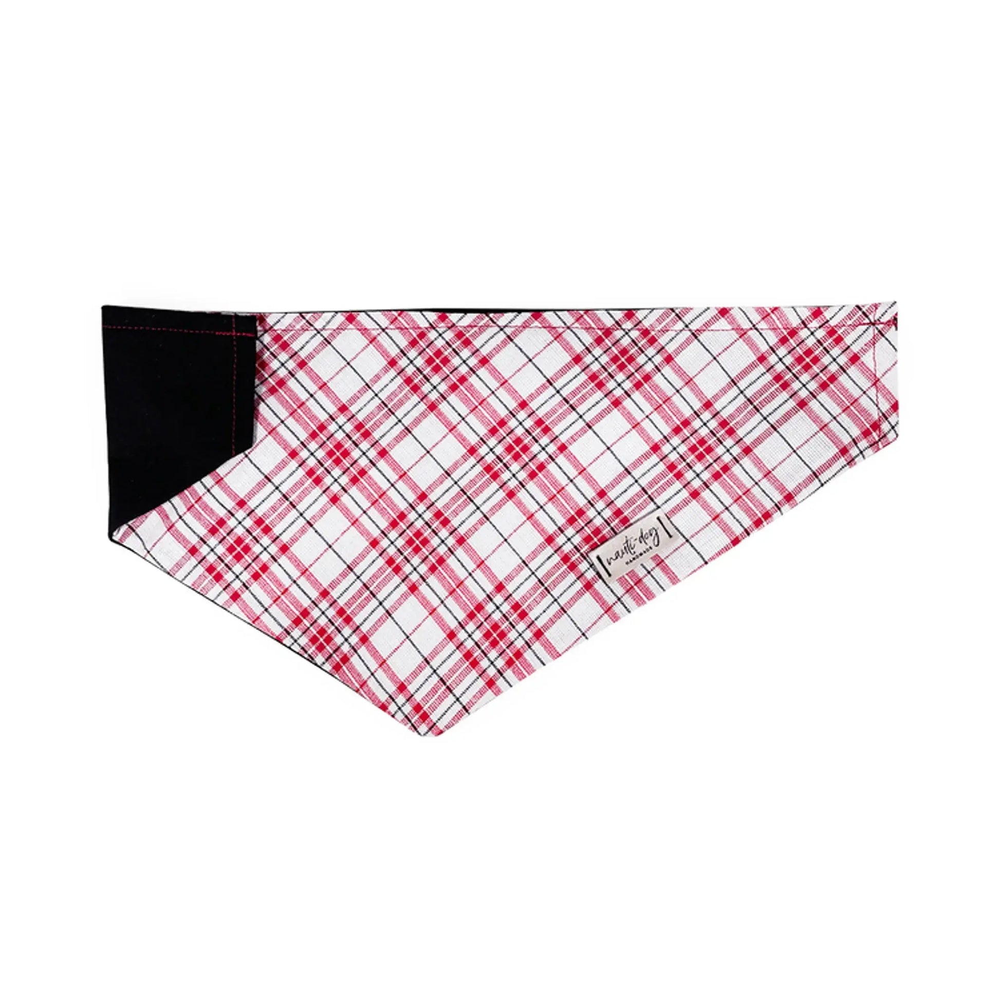 Scarlett Peppermint Woven Plaid Over-the-collar Dog Bandana Nauti-dog Handmade