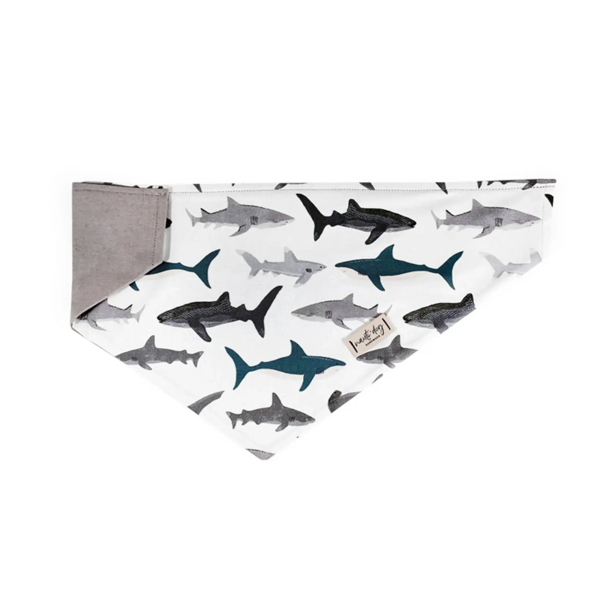 Shark! Over-the-collar Dog Bandana Nauti-dog Handmade