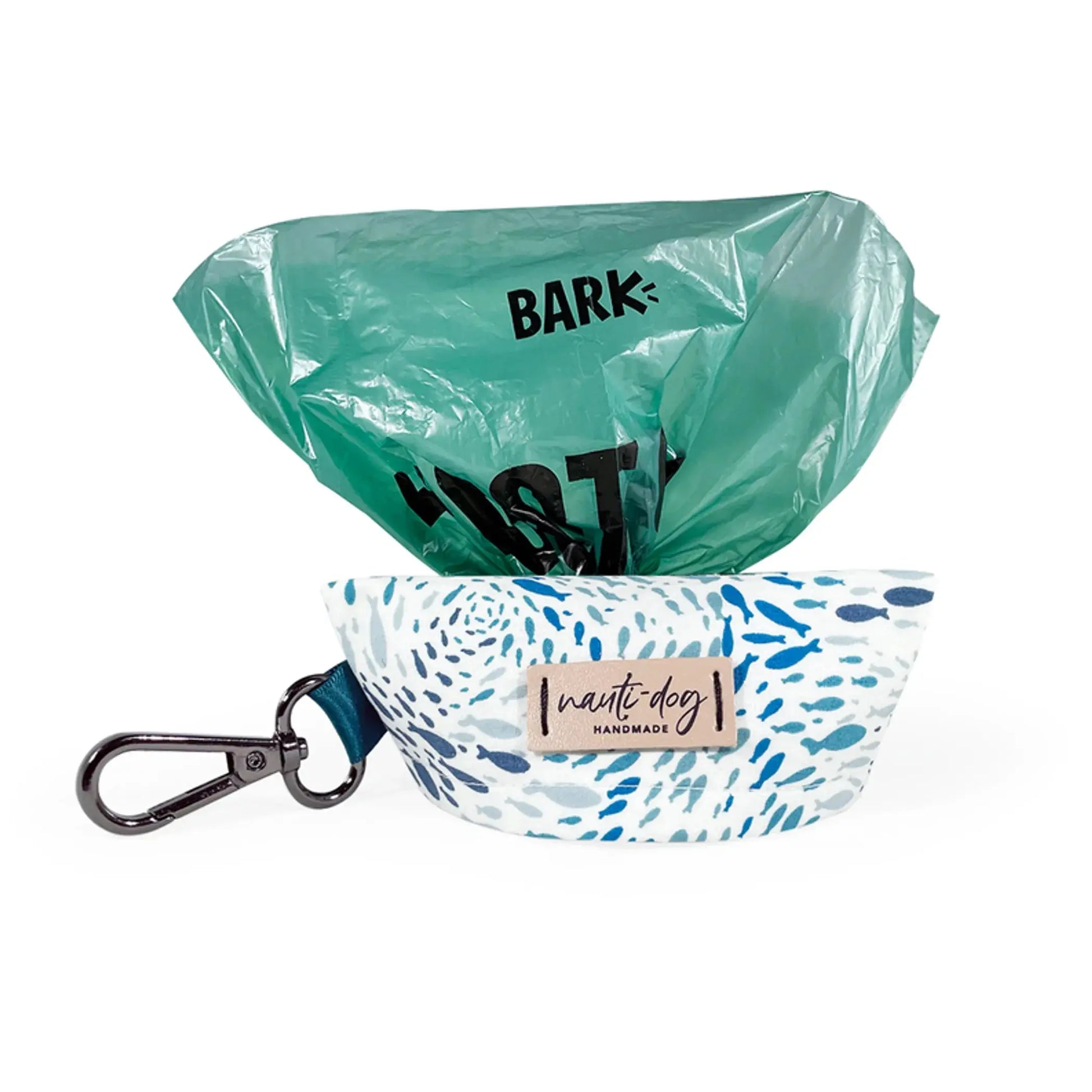 Shoal School of Fish Dog Waste Poop Bag Dispenser Nauti-dog Handmade