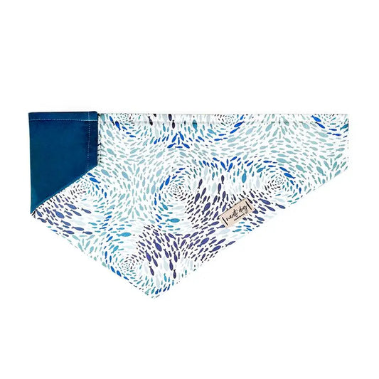 Shoal School of Fish Over-the-collar Dog Bandana BearwoodEssentials-Elevated Pet Feeders