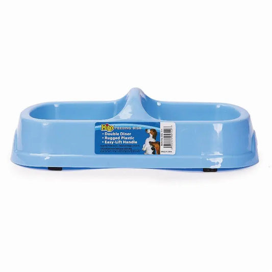 Small Double Diner P544 BearwoodEssentials-Elevated Pet Feeders