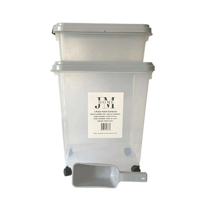 Stackable 3-Piece Plastic Dog Food Container/Organizer Set American Pet Supplies