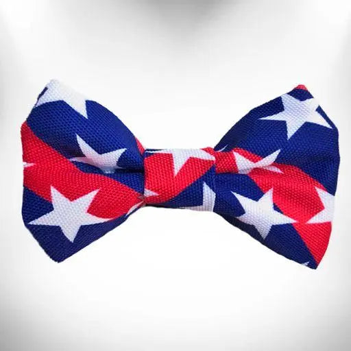 Stars & Stripes Dog Bow Tie BearwoodEssentials-Elevated Pet Feeders
